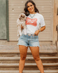 Merica Red Logo Graphic Tee
