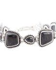 Midnight Labradorite and Sterling Silver Toggle Bracelet
