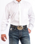 Men's Cinch Solid White Button-Down