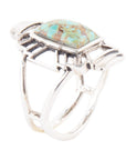 Native Sky Blue Turquoise and Sterling Silver Ring