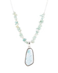 Natural Wonders Blue Larimar and Sterling Silver Necklace