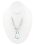 Natural Wonders Blue Larimar and Sterling Silver Necklace