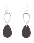Onyx and Sterling Silver Drop Earrings