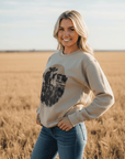 Pasture Sunset Graphic Sweatshirt