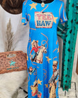 Baha Ranch Vintage Cowgirl Western Dress