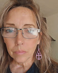 3D Print Christian Cross Faith Earrings Made in America