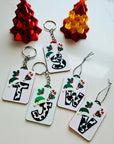 3D Print Christmas Personalized Initial - Keychain or Ornament - Made in America