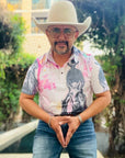 Baha Ranch Retro Pop Western Trail Ride Polo Shirt