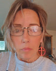 3D Print Christian Cross Faith Earrings Made in America