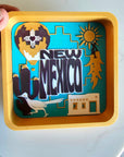 Baha Ranch Zia Balloon Adobe Roadrunner New Mexico 3D Accessory Tray Made in America