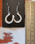 3D Print Western Silver Horseshoe Earrings Made in America