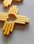 3D Print New Mexico Zia Earrings Made in America