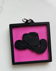 3D Print Picture Necklace on Deerskin Leather Western Cowboy Horse Hat Boot Made in America