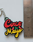Choice of 3D print Keychains Mexico Cinco de Mayo Chili Sugar Skull Made in America
