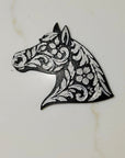 Baha Ranch Year of the Horse Tooled 3d Print Bookmark Keychain Hatpin Magnet Purse Charm Made in America