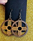 3D Print Zia New Mexico Cactus Earrings Made in America