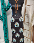 Baha Ranch Turquoise Naja Maxi Skirt