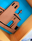 3d New Mexico Adobe Display Accessory Trinket Tray Box