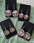 3d Western Cowgirl Cowboy Highland Cow Theme - Necklace, Purse Charm, Earrings, Keychain, Magnet
