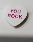 3d Printed Candy Conversation Heart Pins or Earrings Made in America