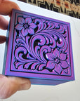 Baha Ranch 3D Tooled Gift Box - choice of colors and sizes