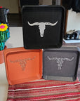 Baha Ranch 3d Print Western Longhorn Cowboy Cowgirl Accessory Tooled Tray