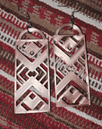 3D Print Southwest Aztec Western Earrings Made in America choice of colors