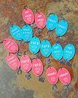 3D Printed Word Salad Earrings