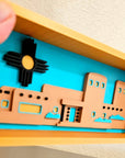 3d New Mexico Adobe Display Accessory Trinket Tray Box