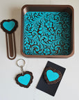 Baha Ranch 3D Deluxe Mom Daughter Bride Gift Set Tray Keychain Pin Bookmark