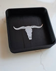 Baha Ranch 3d Print Western Longhorn Cowboy Cowgirl Accessory Tooled Tray