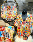 Baha Ranch Vintage Rodeo Poster Satin Pajama Set