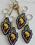3D Print Chiefs Arrowhead Kc 15 Mahomes Kansas City 87 Kelce Football Keychain Made in America