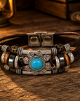 Western Flower Fashion Turquoise Bracelet