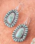 Sedona Blue Turquoise and Sterling Silver Earrings