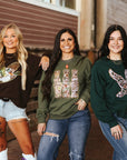 Sequin Duck Camo Patch Sweatshirt