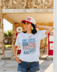 She Loves Jesus & America Graphic Tee