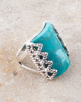 Sluice Genuine turquoise Ring