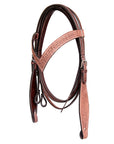 COMFYTACK Western Leather Horse Headstall Tack Tan
