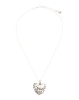 Sterling Silver Engraved Heart Pendant Neckalce