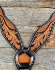 Basketweave - Leaf Scalloped Two Tone Breastcollar