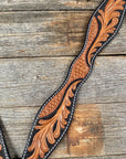 Basketweave - Leaf Scalloped Two Tone Breastcollar