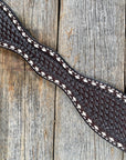 Dark Oil Basketweave Buckstitch Breastcollar