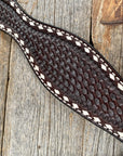 Dark Oil Basketweave Buckstitch Breastcollar