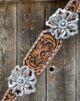 Silver Buckstitch Breastcollar -