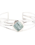 Terra Green Seraphinite and Sterling Silver Cuff Bracelet