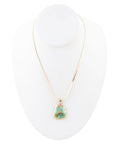Turquoise Baron Snake Chain Pendant Necklace