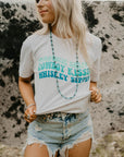 Turquoise Drippin' Western Graphic Tee