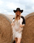 Cream and Black Jacket