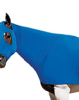 Weaver Equiskinz Lycra Stretchable Fleece Lined Horse Hood Blue Small